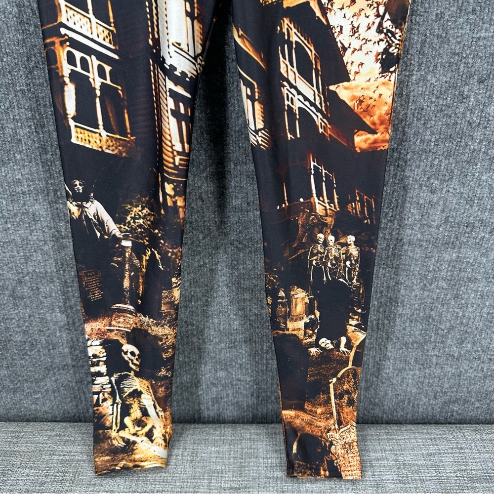Black Milk Haunted House Leggings Womens Small Halloween Emo Limited Edition - Picture 8 of 13